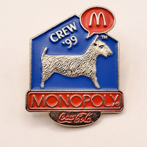 Vintage McDonald's Coca-Cola Monopoly Lapel Pin - Picture 2 of 5